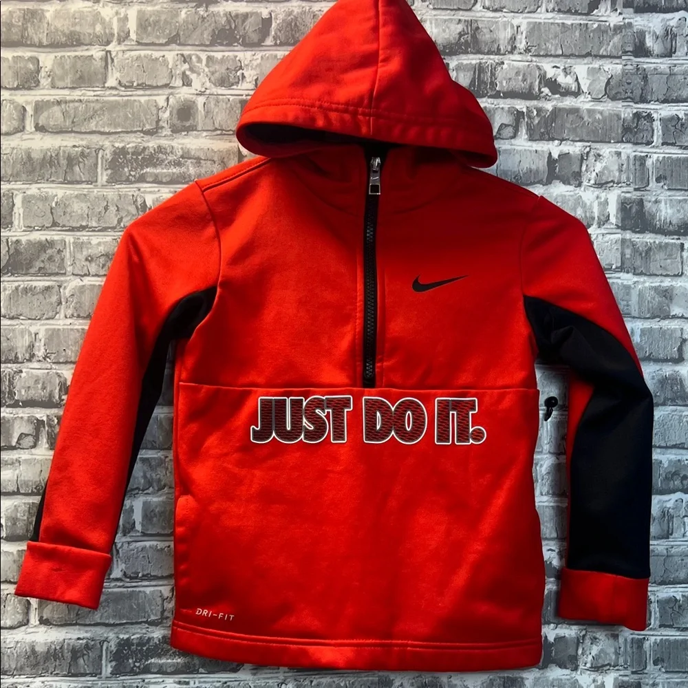Boy's Nike‎ Kids Bold Red and Black Hoodie